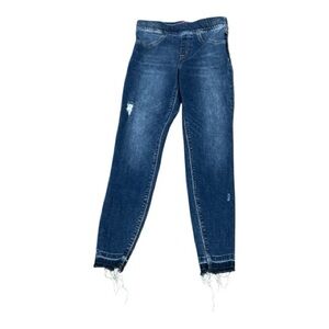 Spanx - EC - Trendy Blue Frayed Hem Women's Jeans